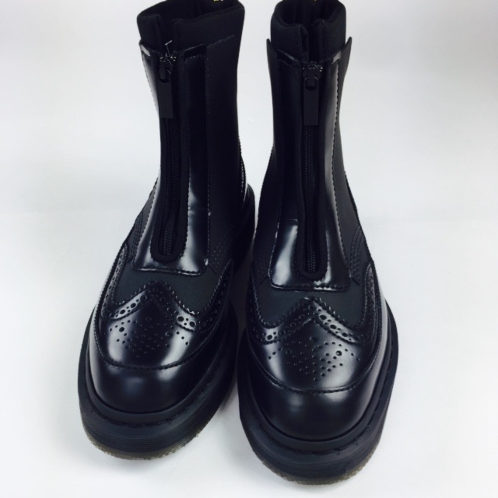 Dr. Martens Jemison brogue leather boot zip up 8 - Picture 2 of 8